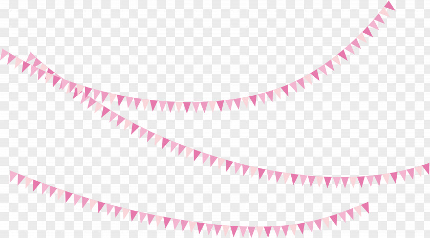 Pink Triangle Bunting Flag PNG