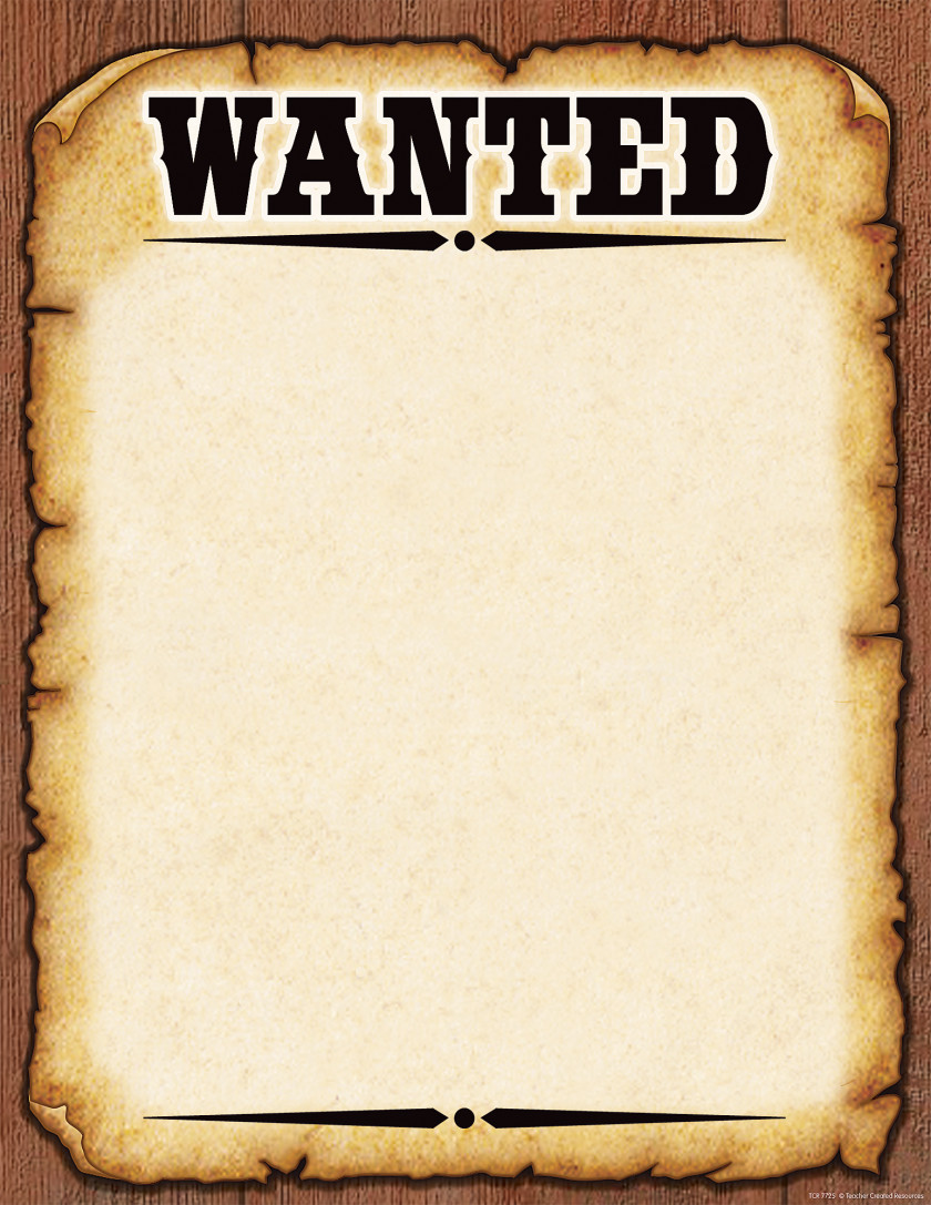 Poster Wanted Template American Frontier PNG