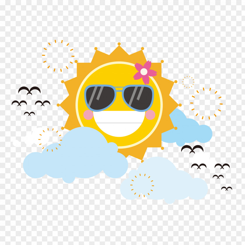 Weather Tools Summer Advertising Art Painting Image PNG