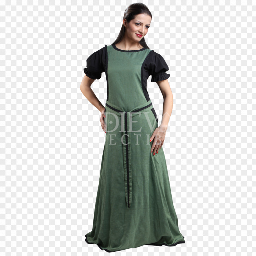 Dress Gown Sleeve English Medieval Clothing PNG