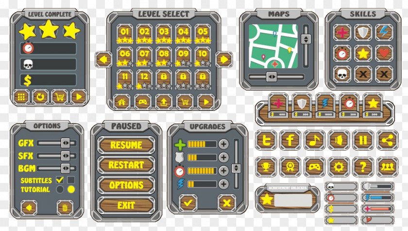 Game Operation Buttons Graphical User Interface Photography PNG