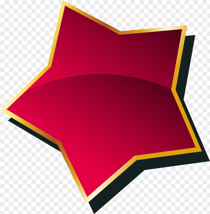 Hand Painted Red Star Drawing PNG