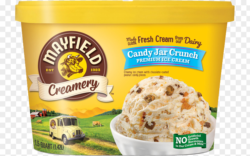 Ice Cream Milk Mayfield Dairy Cookies And PNG