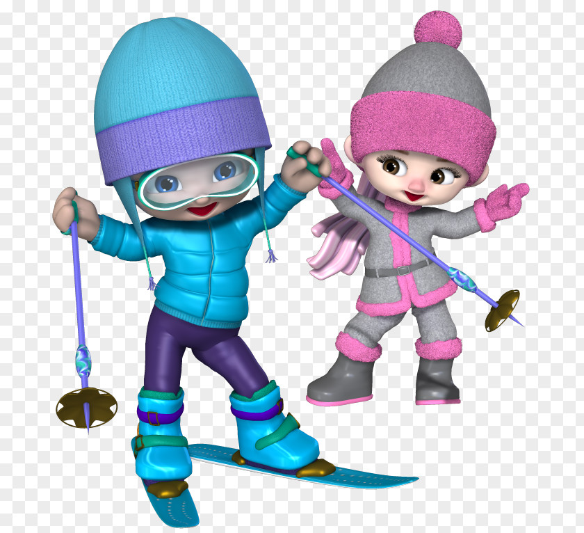 Ski Facility Doll Child Figurine Character Sport PNG