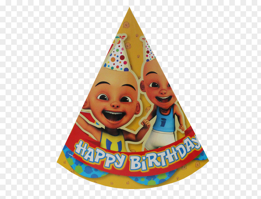 Upin Ipin Party Hat Cone PNG