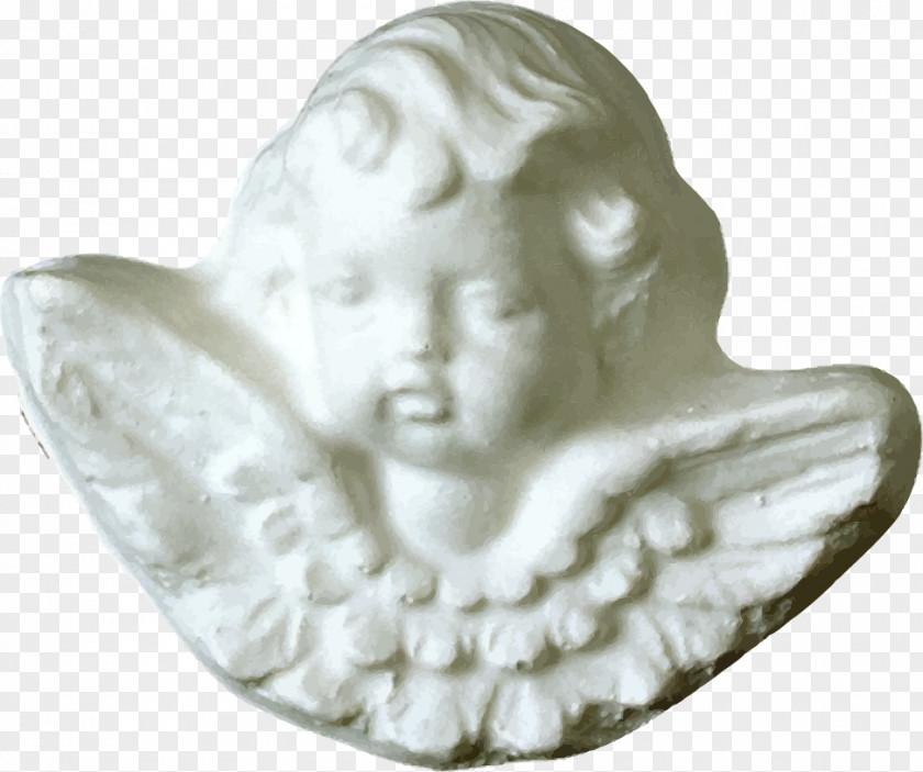 Vector Stone Sculpture Angel PNG