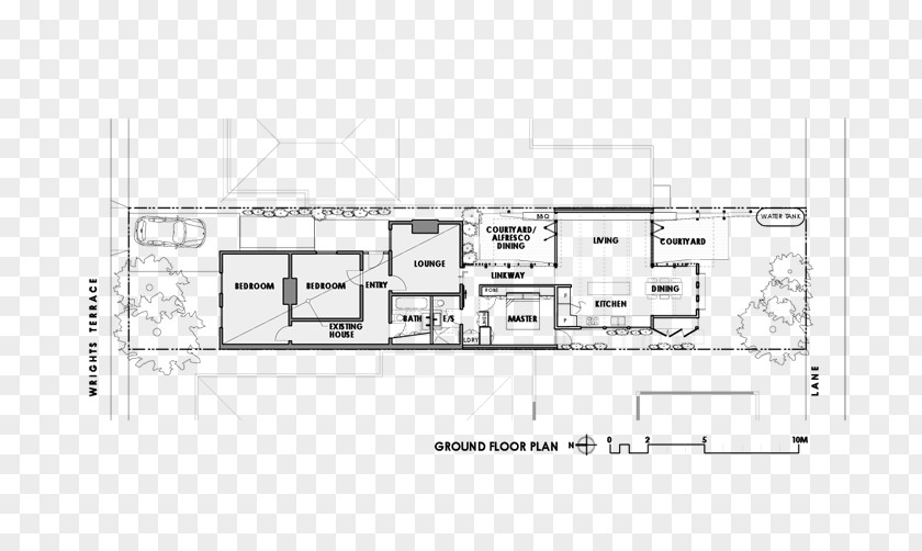 House Floor Plan Courtyard PNG