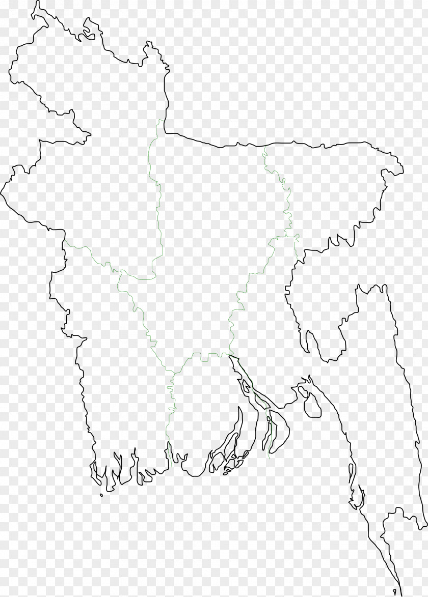 Physical Map Chittagong Mapa Polityczna Blank Vector PNG