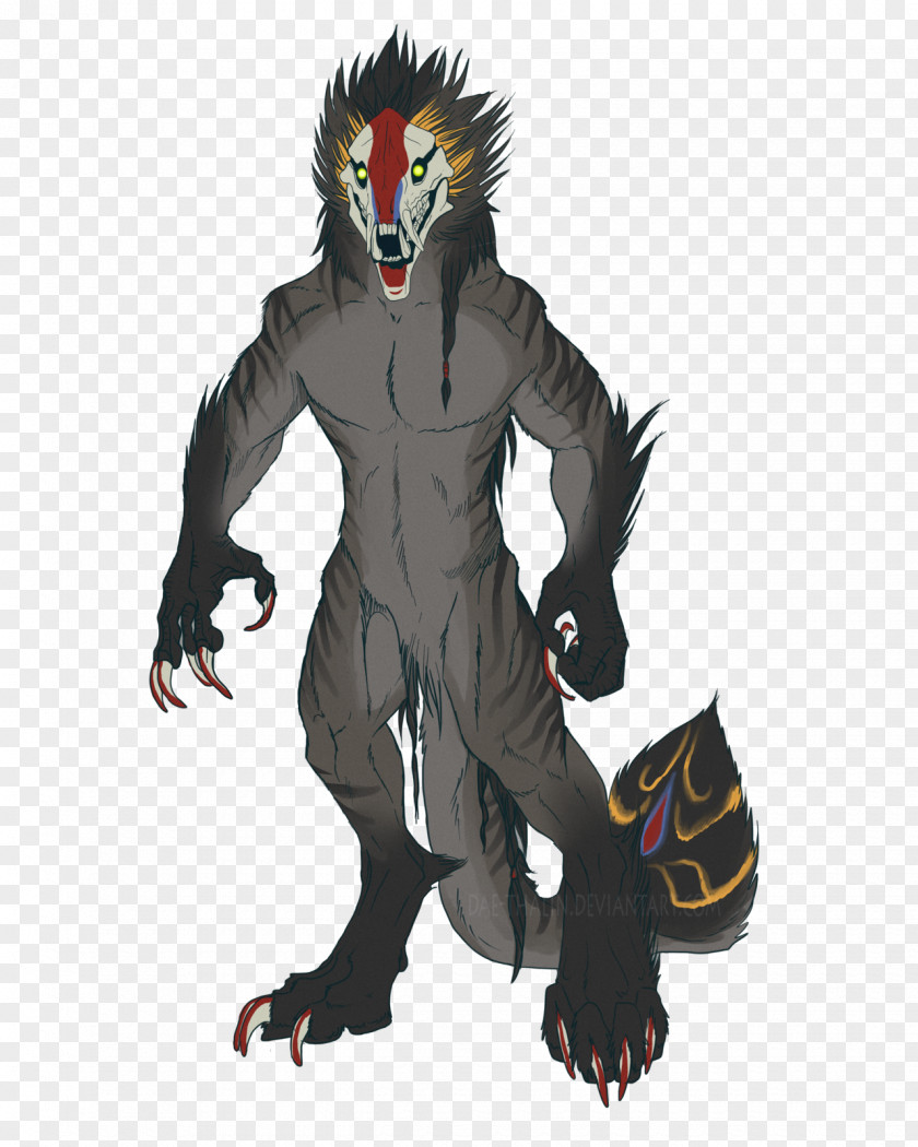 Baboon Werewolf Demon Costume PNG
