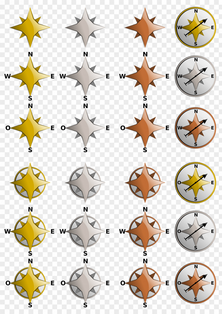 Compass Line Symmetry Point Pattern PNG