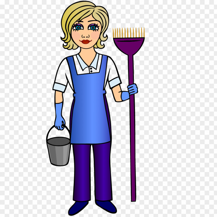 Housekeeping Vector Graphics Cleaner Maid Image Cleaning PNG