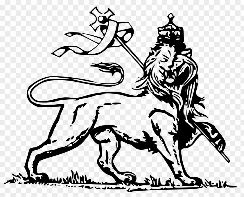Lion Drawing Of Judah Kingdom Tribe Ethiopia PNG