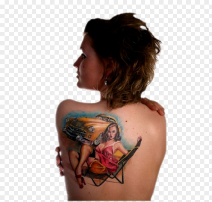 Woman Tattoo Shoulder Cover-up Scapula PNG