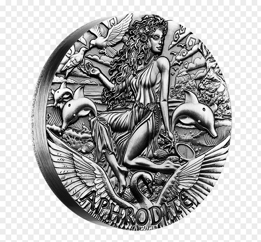 Coin Mount Olympus Perth Mint Goddess Aphrodite PNG