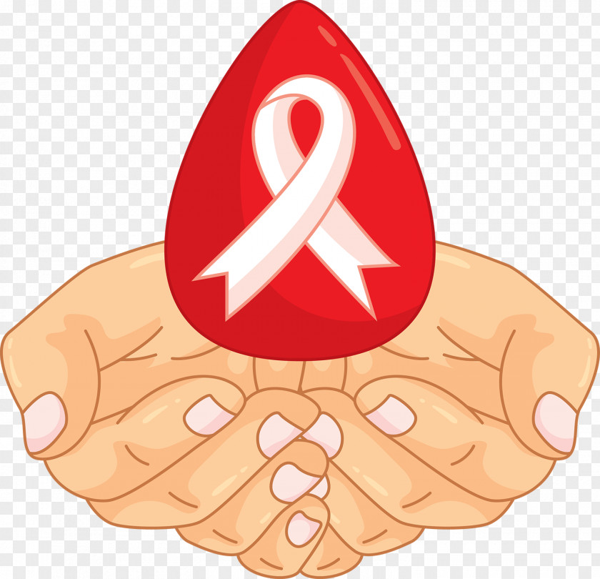 Hand Painted World AIDS Day Vector PNG