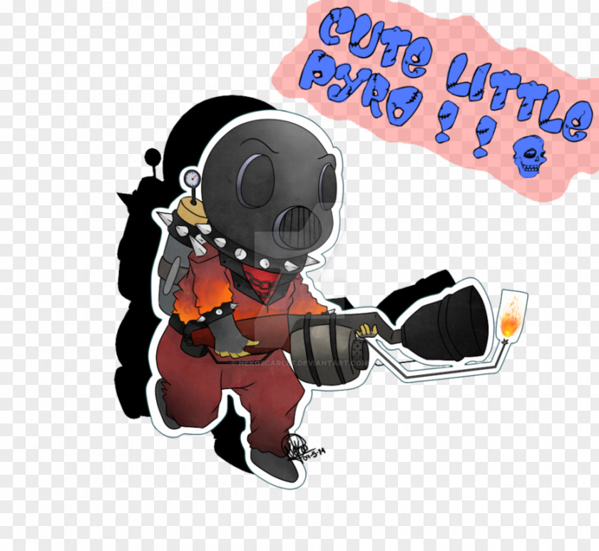 Pyro Fan Art Team Fortress 2 Digital Drawing PNG