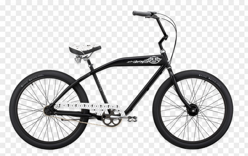 Black Retro Frame Material Cruiser Bicycle Felt Bicycles Giant PNG