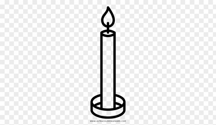 Candle Drawing Coloring Book Black And White PNG