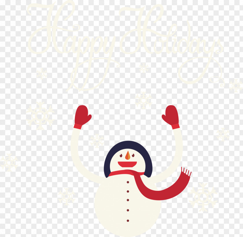 Dancing Christmas Snowman PNG
