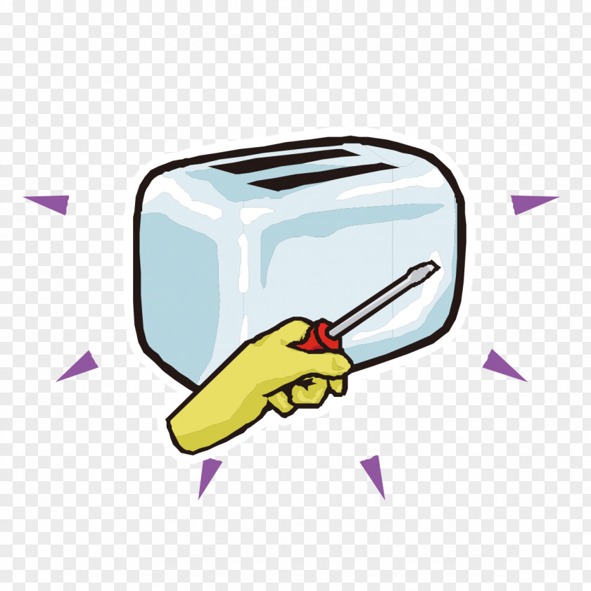 Hand-painted Screwdriver Clip Art PNG