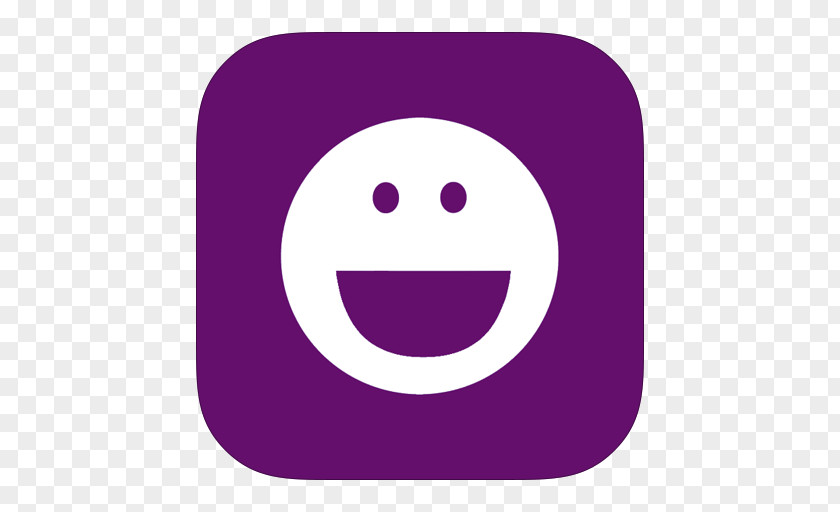 MetroUI Apps YM Emoticon Purple Smiley Violet PNG