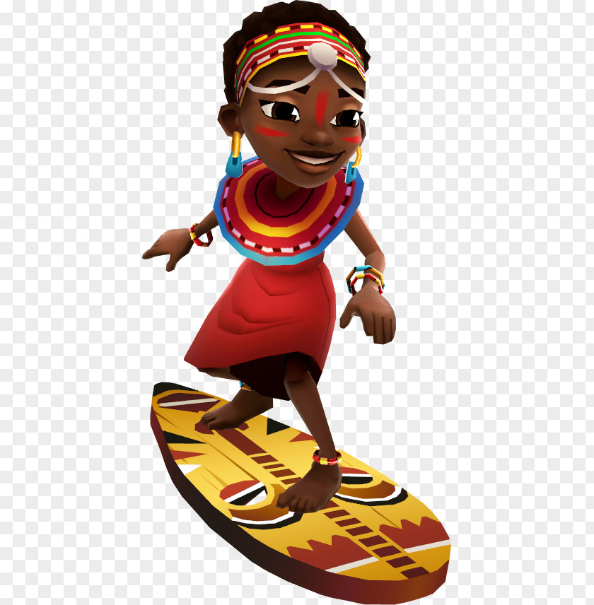 Subway Surfers Kenya Cartoon PNG