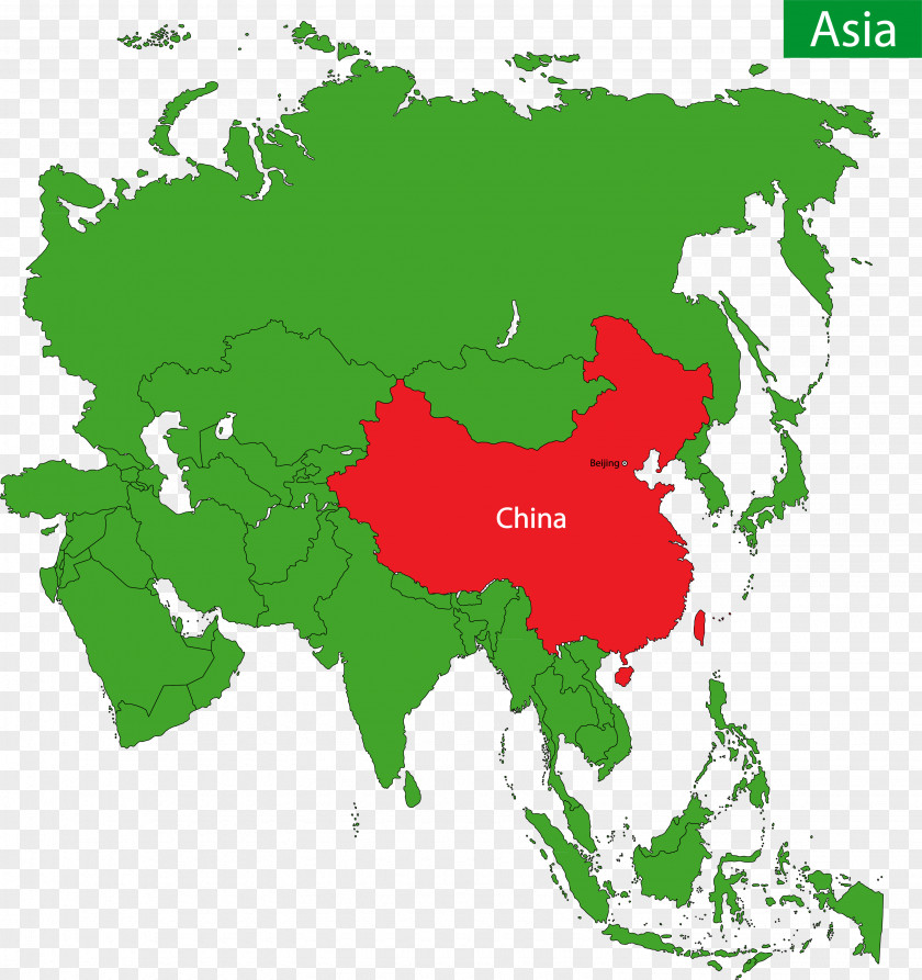 China's Position In Asia, A Schematic Map Of The Vector East Asia Western Clip Art PNG
