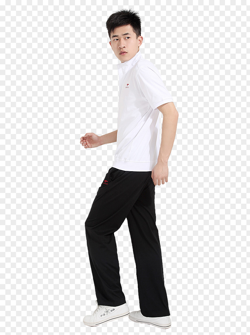 Jeans T-shirt Waist Sleeve Sportswear PNG