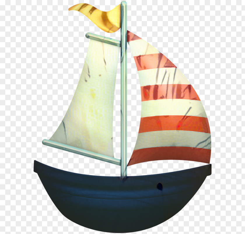 Sailing Ship Dinghy Boat Cartoon PNG
