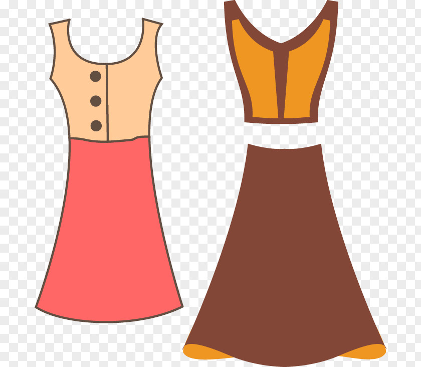Vector Material Fashion Women's Clothing Dress Designer PNG