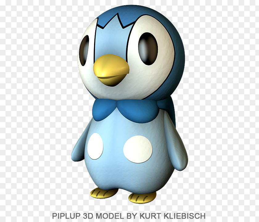 Animal Cell Modle Penguin Piplup 3D Computer Graphics Pokémon Three-dimensional Space PNG