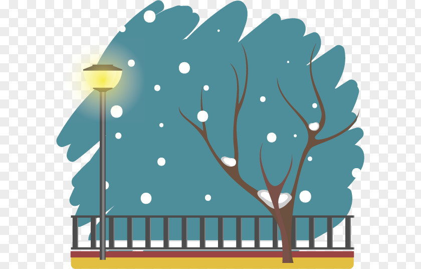 Bench In Winter Tree Landscape Season PNG