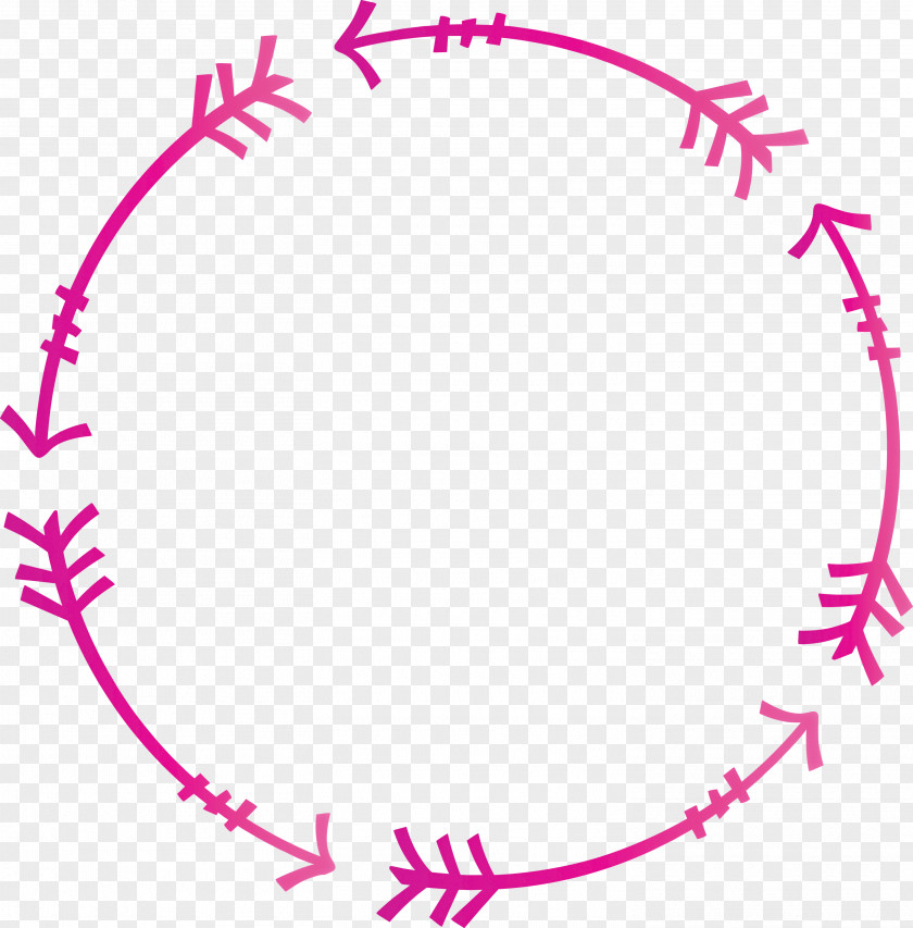 Boho Arrow Frame PNG