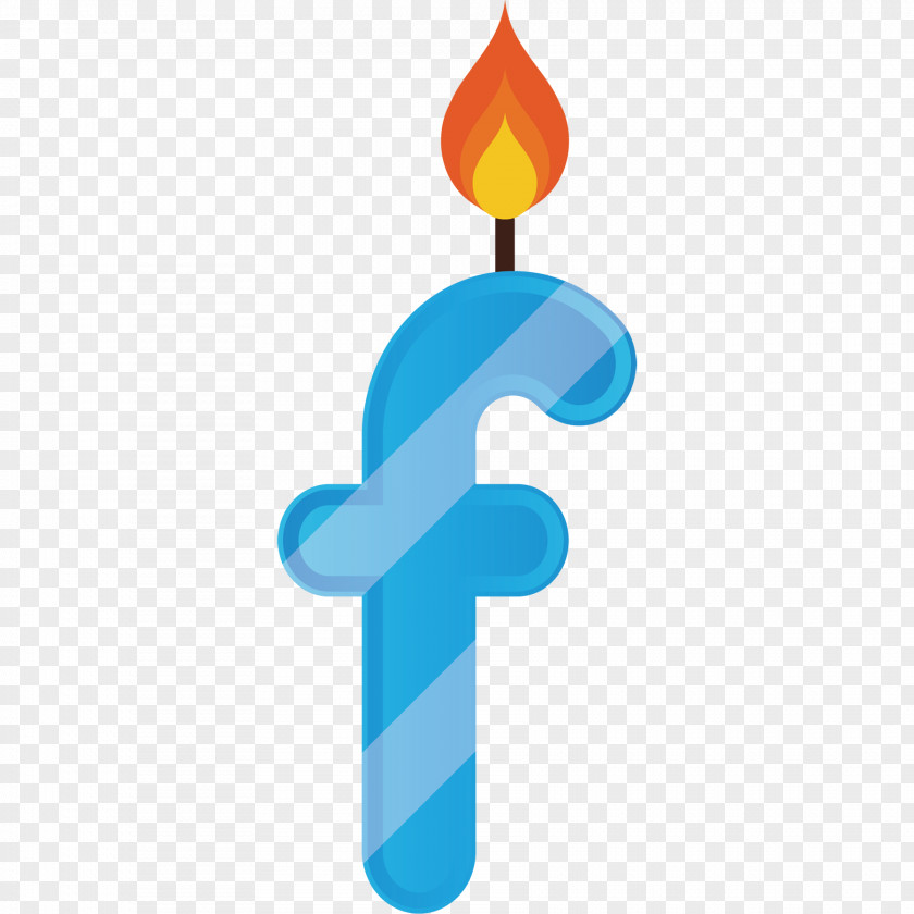 Cartoon Hand Painted Letters F Candles Letter Clip Art PNG
