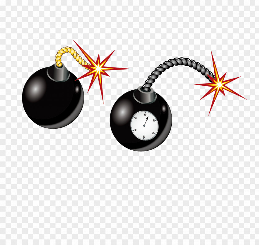 Cartoon Vector Material Mines Bomb Explosion Icon PNG