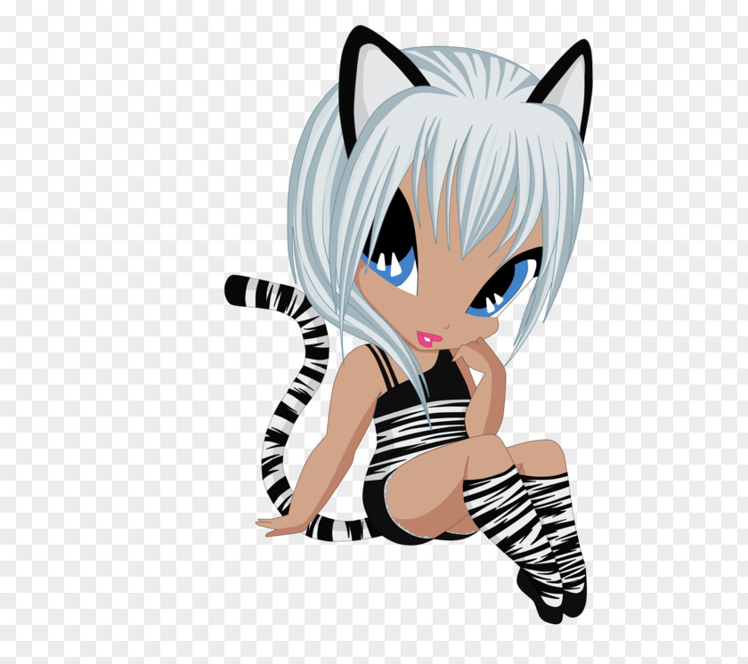 Fairy Pixie Whiskers Cat Art PNG