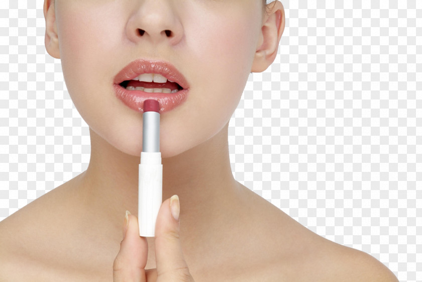 Lips Female Model Lip Balm Lipstick Make-up Cosmetics PNG