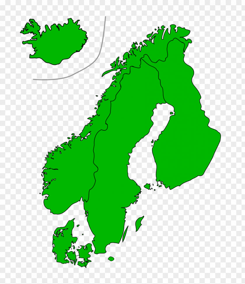 Map Scandinavia Blank Clip Art Vector Graphics PNG