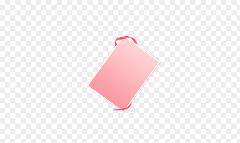 Pink Ribbon Border Rectangle PNG