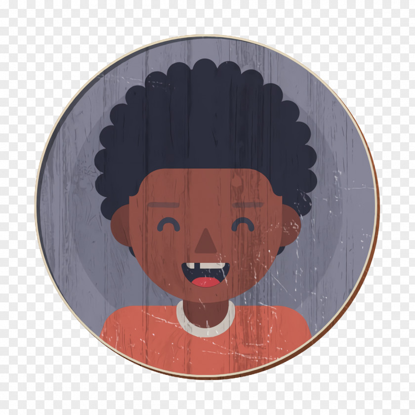 Smile Facial Hair Afro Icon Boy Child PNG