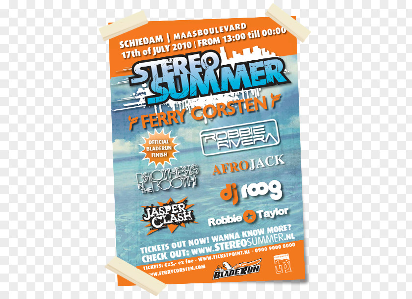 Summer Party Flyer Poster Banner Product PNG