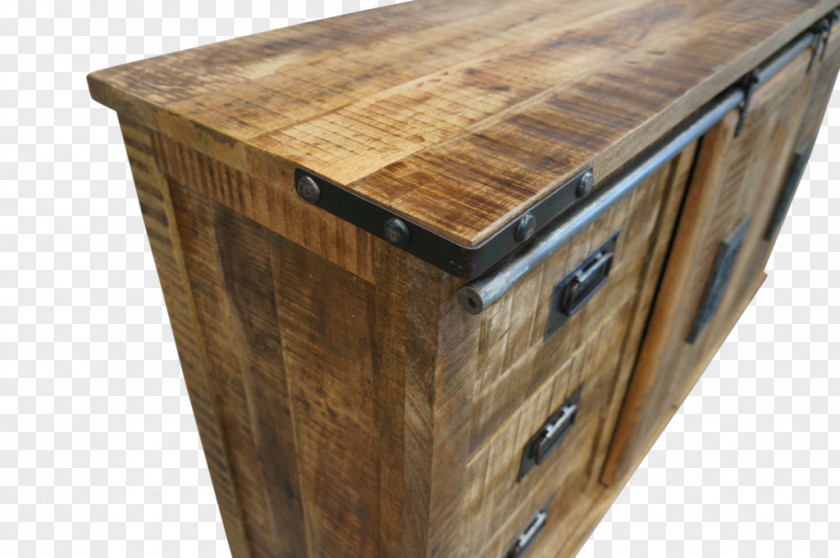 Table Wood Buffet Drawer Furniture PNG