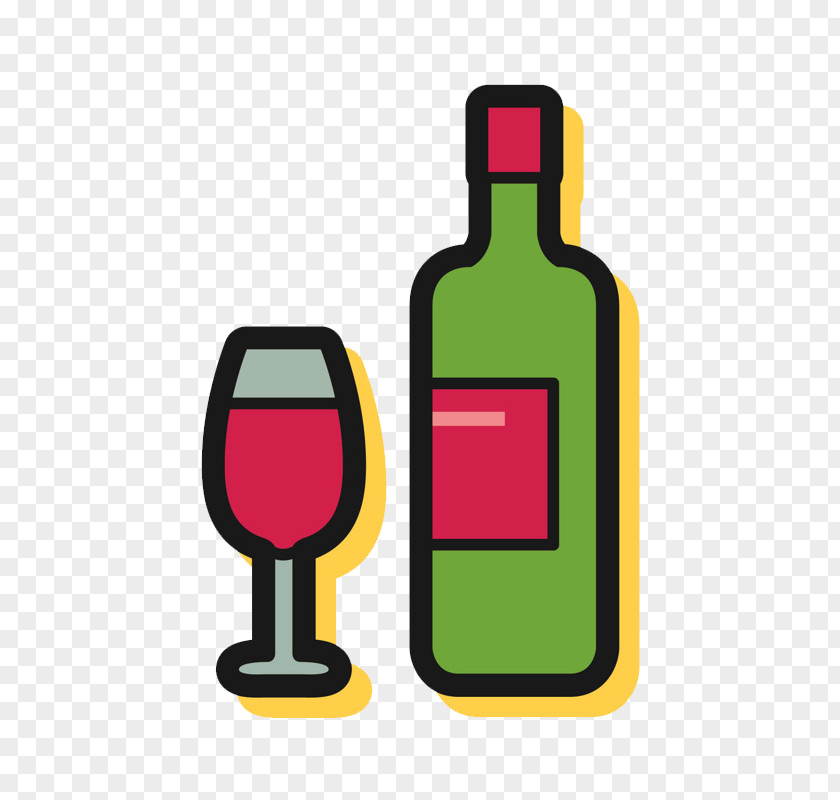 Wine Bottle Cartoon PNG