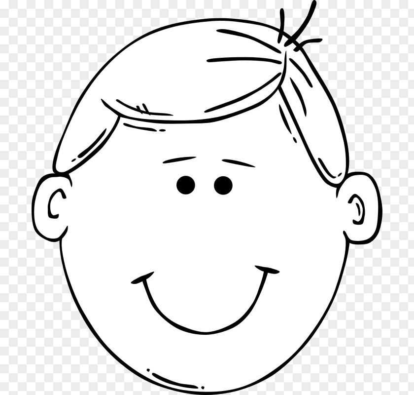 Cartoon Man Face Smiley Sadness Clip Art PNG