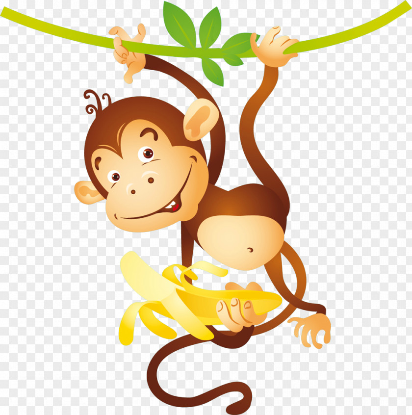 Monkey Chimpanzee Ape Banana Photography PNG