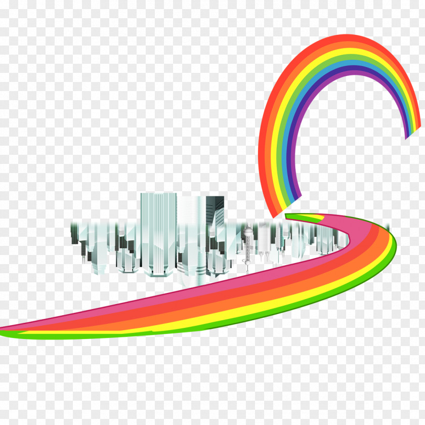 Rainbow Building Forward Architecture Download Graphic Design PNG