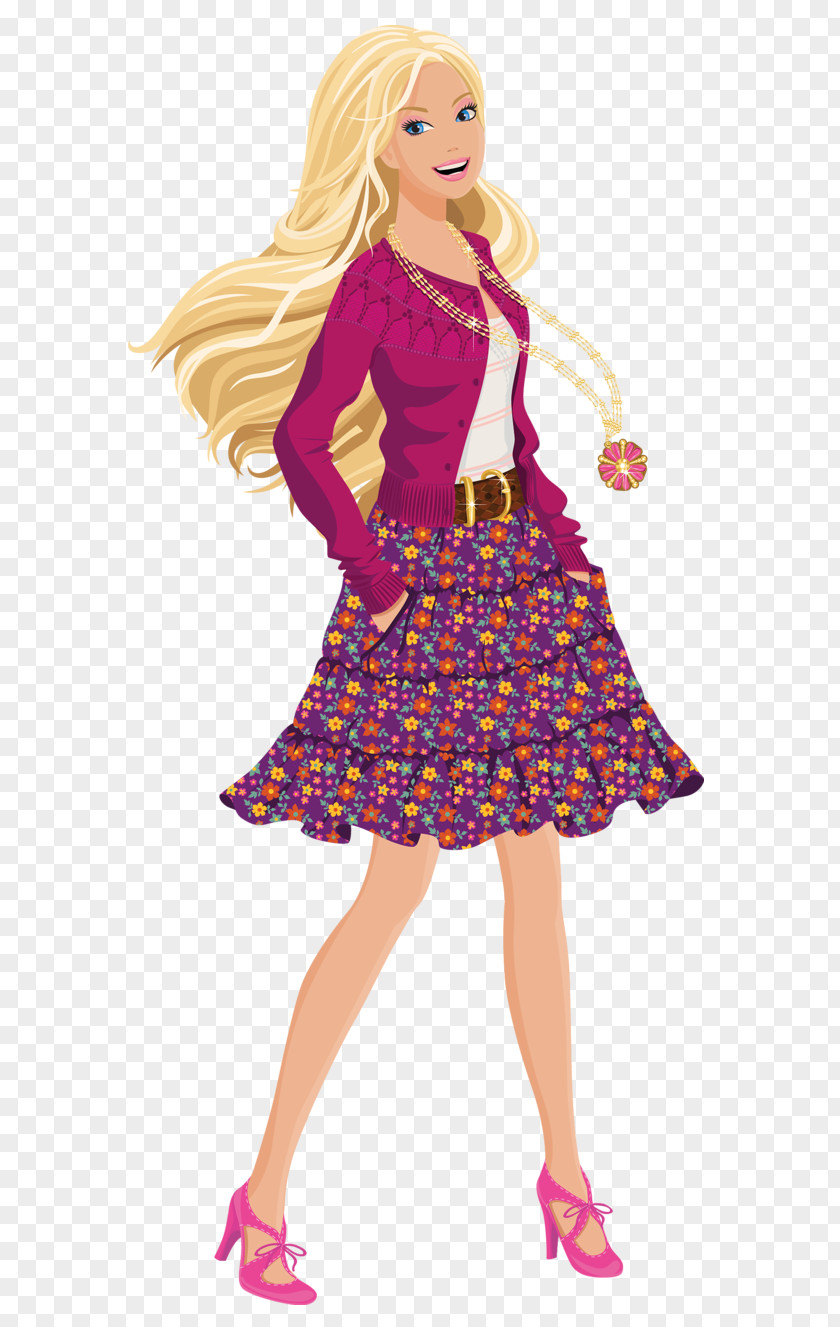 Fashion Cliparts Animated Barbie: The Princess & Popstar Doll Clip Art PNG