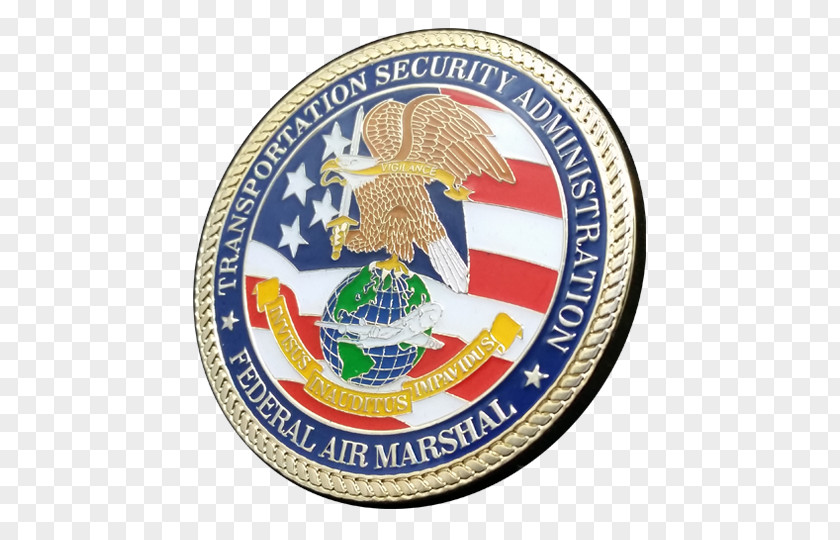 Military Federal Air Marshal Service Challenge Coin Transportation Security Administration Sky Government Of The United States PNG