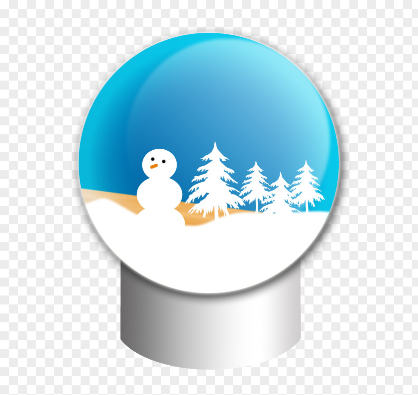 Snowman Crystal Ball Snowflake PNG