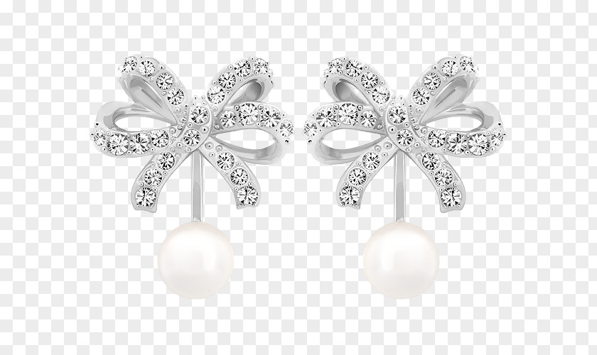 Swarovski Jewelry Platinum Earrings Pearl Earring AG T-shirt Jewellery PNG